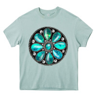 Arona turquoise gemstone Heavy Core Tee - JahusDesignShop