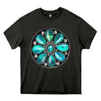 Asphalt turquoise gemstone Heavy Core Tee - JahusDesignShop