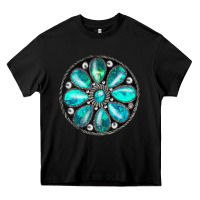 Black turquoise gemstone Heavy Core Tee - JahusDesignShop