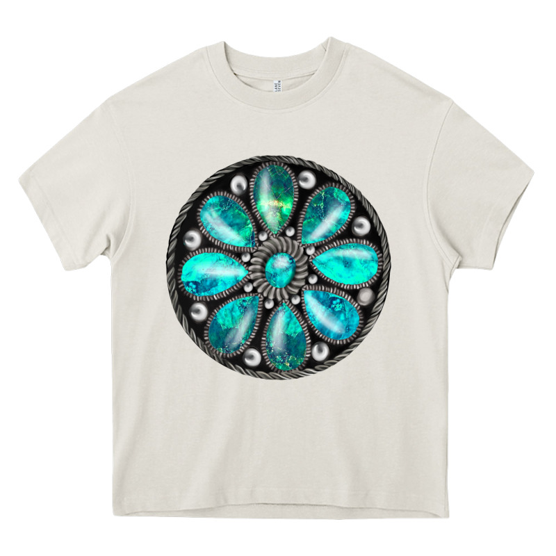 Turquoise Gemstone Heavy Core Tee by JahusDesignShop | Teevron