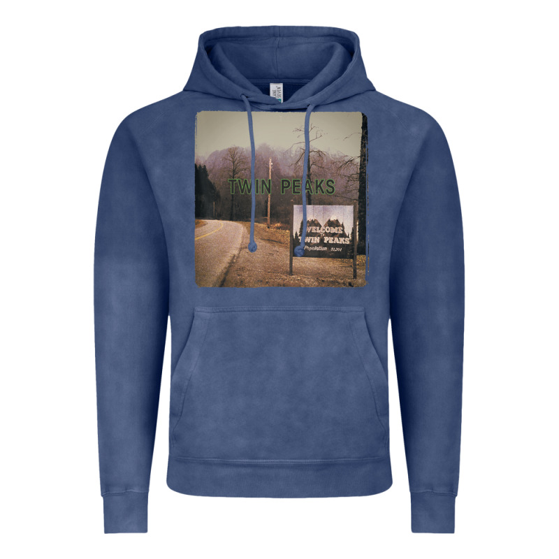 Twin Peaks City Limits Welcome Sign Vintage Vintage Hoodie by longCreatives | Teevron