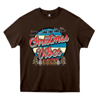 Chocolate Brown Christmas Vibes Heavy Core Tee - Bettercallsaul