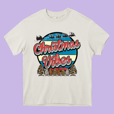 Christmas Vibes Heavy Core Tee Designed By Bettercallsaul