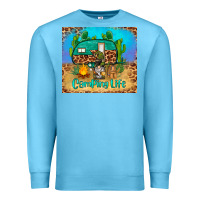 Ocean Blue camping life tumbler Premium Sweatshirt - BarkalooDesign