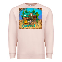 Pale Pink camping life tumbler Premium Sweatshirt - BarkalooDesign