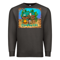 Smoke camping life tumbler Premium Sweatshirt - BarkalooDesign
