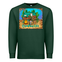 Sports Green camping life tumbler Premium Sweatshirt - BarkalooDesign