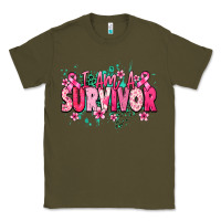 Army Green I am a survivor Cancer Awareness Classic Tee - HowdyJamesFarm