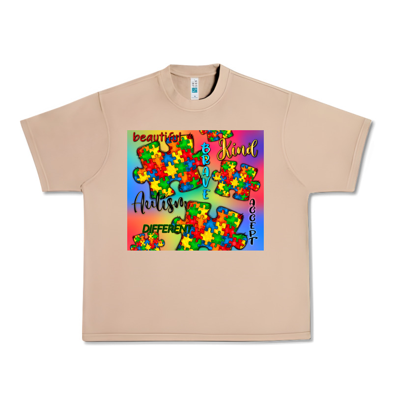 Autism Puzzle Piece Urban Heavy Tee by CowGirlArtShop | Teevron