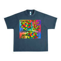 Midnight Navy autism puzzle piece Urban Heavy Tee - CowGirlArtShop