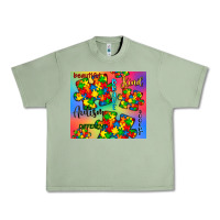 Oil Green autism puzzle piece Urban Heavy Tee - CowGirlArtShop