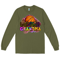 Army Green basketball grandma Long Sleeve Tee - OliviaCreatesArt