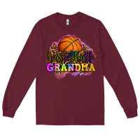 Burgundy basketball grandma Long Sleeve Tee - OliviaCreatesArt