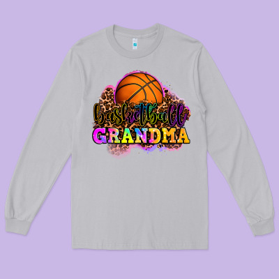 Basketball Grandma Long Sleeve Tee Designed By Oliviacreatesart