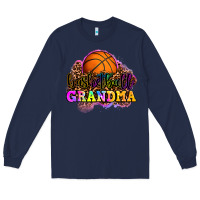 Navy basketball grandma Long Sleeve Tee - OliviaCreatesArt