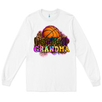 White basketball grandma Long Sleeve Tee - OliviaCreatesArt