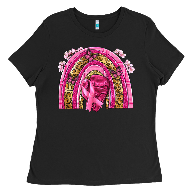 Breast Cancer Rainbow Ladies Tee by NancyCooperArtShop | Teevron