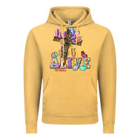 Vintage Mustard He is alive Easter Day Vintage Hoodie - CowGirlArtShop