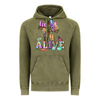 Vintage Olive He is alive Easter Day Vintage Hoodie - CowGirlArtShop
