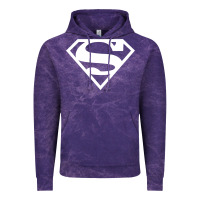 Cloud Purple Supergirl White & Pink Shield Vintage Hoodie - longCreatives