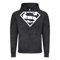 Vintage Black Supergirl White & Pink Shield Vintage Hoodie - longCreatives