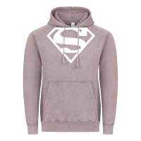 Vintage Zinc Supergirl White & Pink Shield Vintage Hoodie - longCreatives