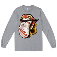 Heather Grey Baseball Tongue Long Sleeve Tee - Jasminsmagicworld