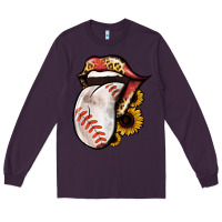 Plum Baseball Tongue Long Sleeve Tee - Jasminsmagicworld