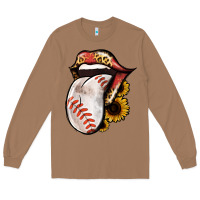 Toasted Coconut Baseball Tongue Long Sleeve Tee - Jasminsmagicworld