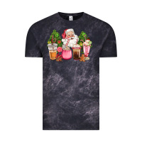 Cloud Black pink christmas santa coffe cups Vintage Tee - CowGirlArtShop