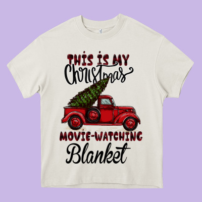 Christmas Movie Watching Blanket Heavy Core Tee Designed By Bettercallsaul
