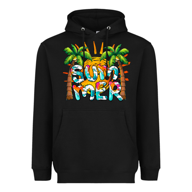 Summer Waves And Sun Heavyweight Hoodie by BarkalooDesign | Teevron