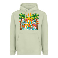 Matcha summer waves and sun Heavyweight Hoodie - BarkalooDesign