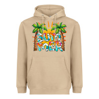 Mushroom summer waves and sun Heavyweight Hoodie - BarkalooDesign