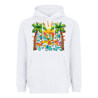 White summer waves and sun Heavyweight Hoodie - BarkalooDesign