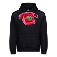 Black pink telephone Urban Hoodie - AdoDesignShop