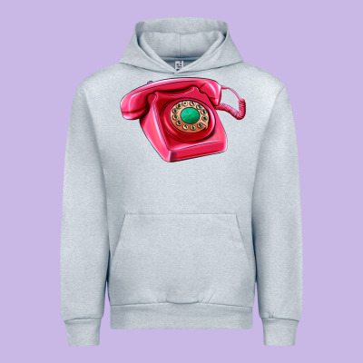 Pink Telephone Urban Hoodie Designed By Adodesignshop