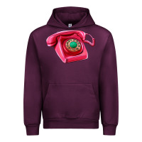 Mauve Wine pink telephone Urban Hoodie - AdoDesignShop