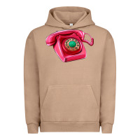 Pigment Burro pink telephone Urban Hoodie - AdoDesignShop