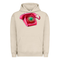 Pigment French Oak pink telephone Urban Hoodie - AdoDesignShop