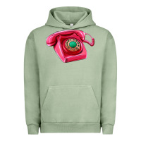 Pigment Oil Green pink telephone Urban Hoodie - AdoDesignShop