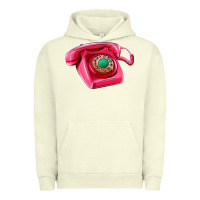 Pigment Pistachio pink telephone Urban Hoodie - AdoDesignShop