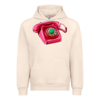 Sandshell pink telephone Urban Hoodie - AdoDesignShop