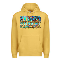 Antique Gold Nursing Student No Sleep No Money No Life Premium Hoodie - CowhideDigitalArt