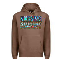 Chestnut Nursing Student No Sleep No Money No Life Premium Hoodie - CowhideDigitalArt