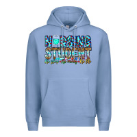 Colony Blue Nursing Student No Sleep No Money No Life Premium Hoodie - CowhideDigitalArt