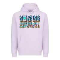 Lilac Nursing Student No Sleep No Money No Life Premium Hoodie - CowhideDigitalArt