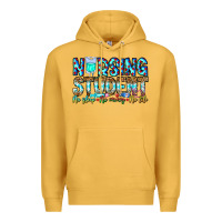 Mustard Nursing Student No Sleep No Money No Life Premium Hoodie - CowhideDigitalArt