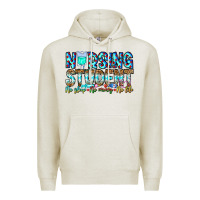 Oatmeal Heather Nursing Student No Sleep No Money No Life Premium Hoodie - CowhideDigitalArt
