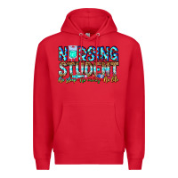 Red Nursing Student No Sleep No Money No Life Premium Hoodie - CowhideDigitalArt